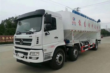 （30方）陜汽軒德小三軸散裝飼料運(yùn)輸車